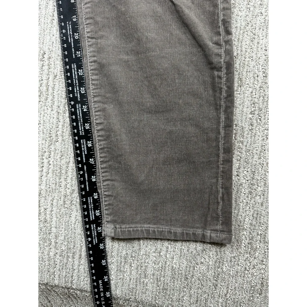 Liverpool Kingston Modern Straight Corduroy Pants Men 36x32 Brown Stretch Chino